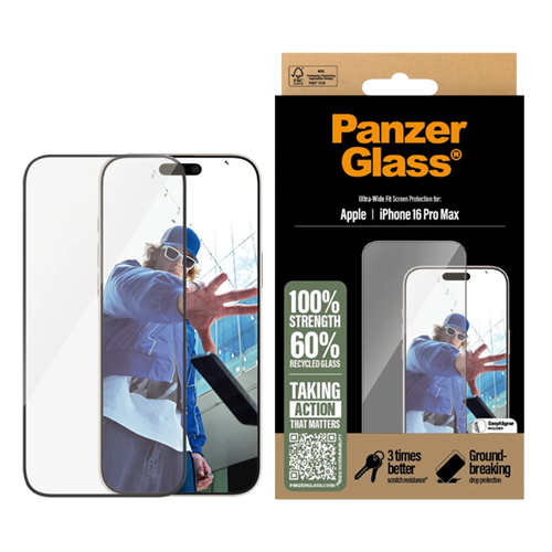 SAFE by PanzerGlass Privacy Screen Protector iPhone 16 Pro Max Ultra-Wide Fit