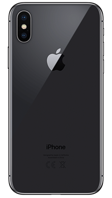 Apple iPhone X 64GB Space Grey Back