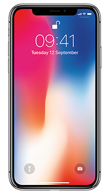 Apple iPhone X 64GB Space Grey Front