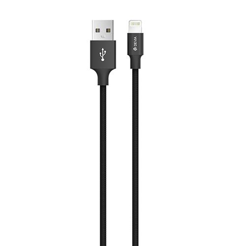 iPhone Lightning Cable 1m Black Devia Front