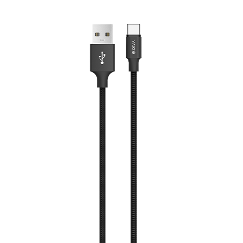 Type C Charging Cable 1 Meter Black Devia
