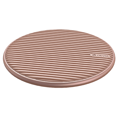 Devia 15W Wireless Charging Pad Rose Gold