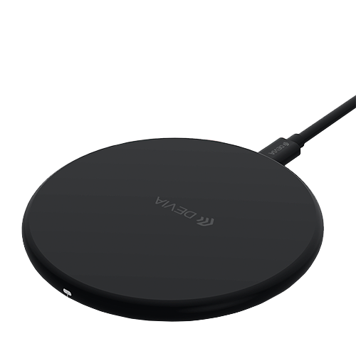 Wireless Ultra Slim Charging Pad Black 10W Devia