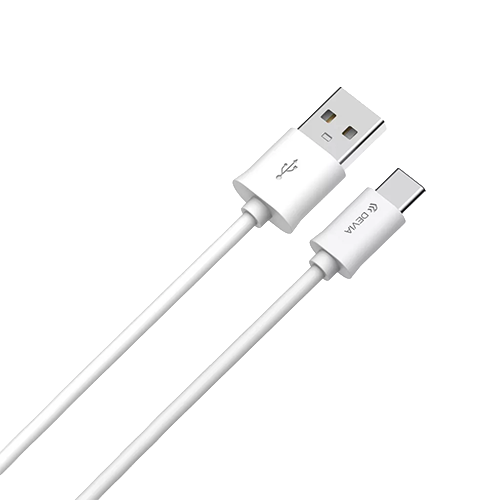White 1M Type C to Type C Charging Cable Devia