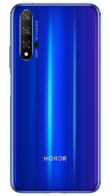Honor 20 128GB Sapphire Blue Back