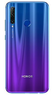 Honor 20 Lite Phantom Blue Back
