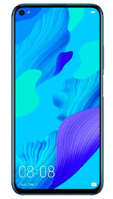 Huawei Nova 5T Crush Blue Front