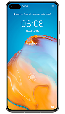 Huawei P40 128GB 5G Midnight Black Front