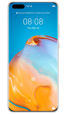 Huawei P40 Pro 256GB 5G Silver Frost Front