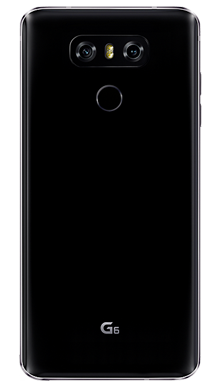 LG Q6 Black Back
