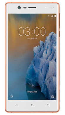 Nokia 3 Copper Front