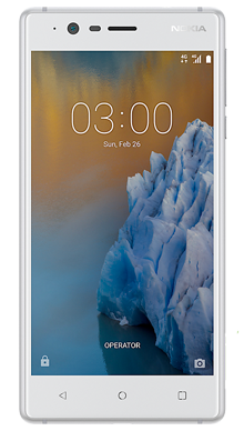 Nokia 3 White Front