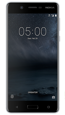 Nokia 5 Silver Front
