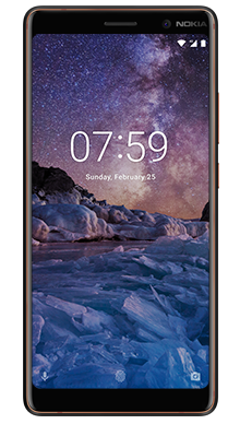 Nokia 7 Plus 64GB Black Front