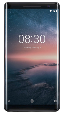 Nokia 8 Sirocco Black Front