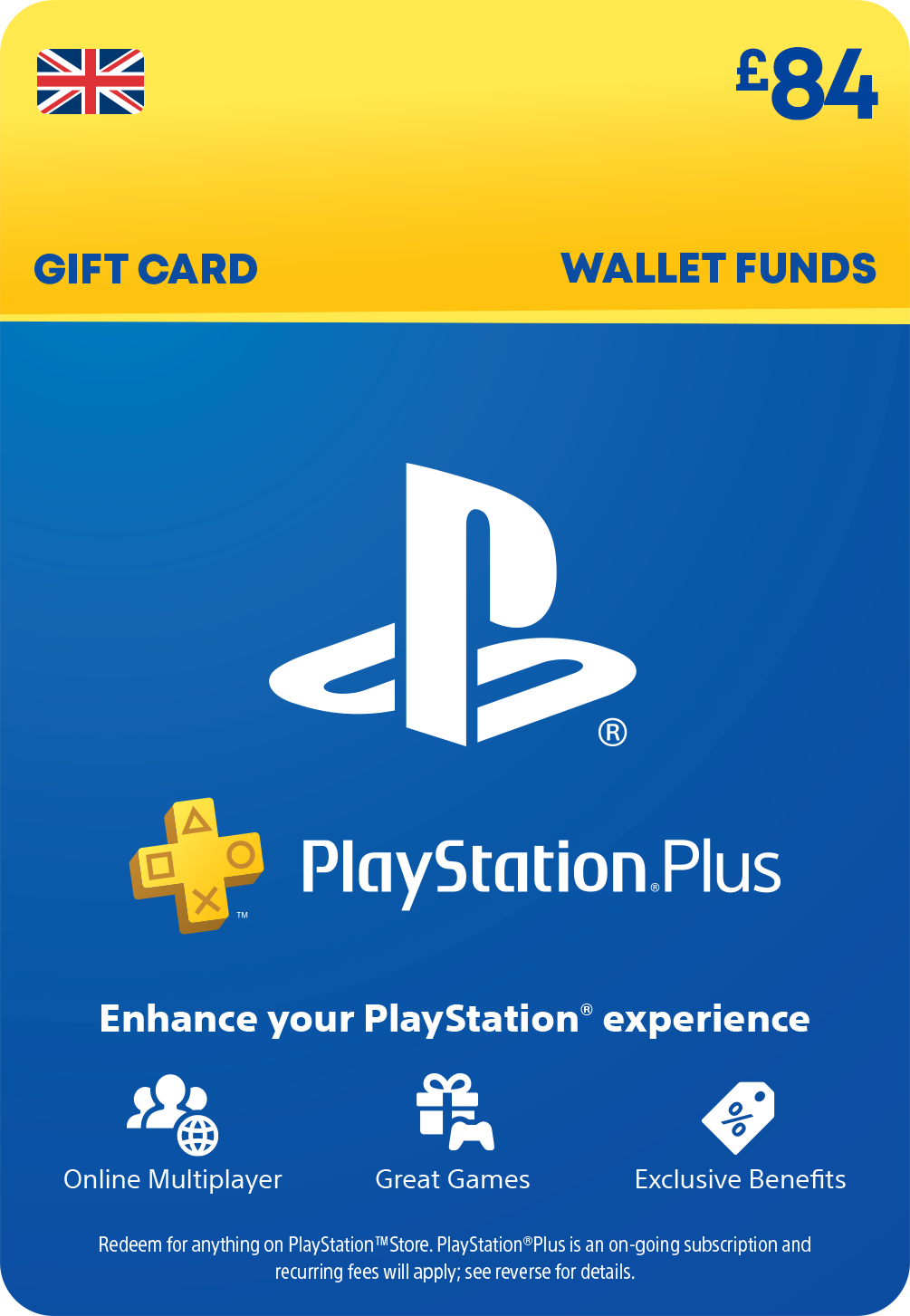 £84 PlayStation™Store Gift Card