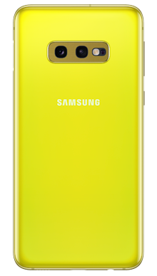 Samsung Galaxy S10e 128GB Canary Yellow Back