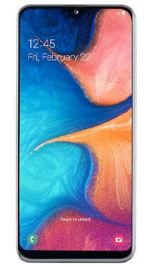 Samsung Galaxy A20e White Front