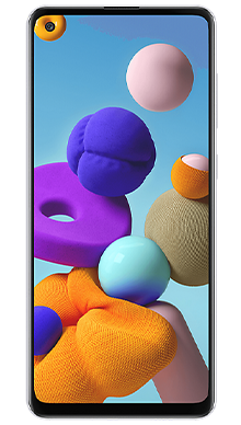 Samsung Galaxy A21s 32GB White Front