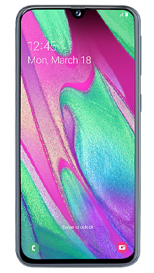 Samsung Galaxy A40 Black Front