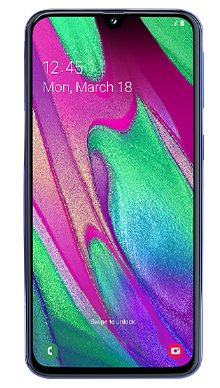 Samsung Galaxy A40 Blue Front