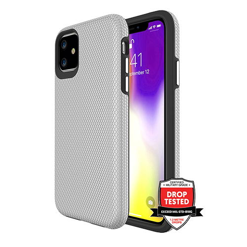 iPhone 11 ProGrip Case Xquisite Silver Side