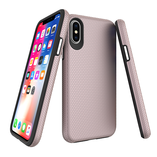 iPhone Xs ProGrip Case Xquisite Rose Gold Side