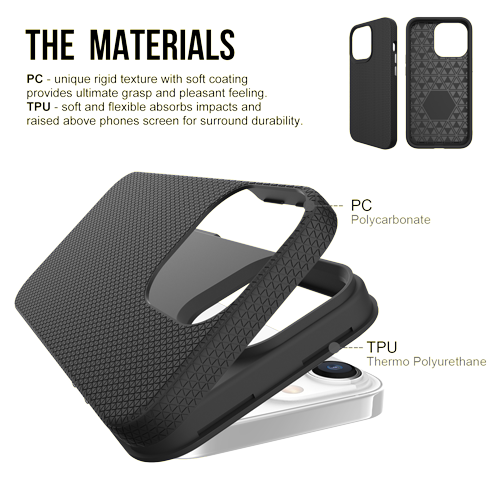 iPhone 13 Pro ProGrip Case Xquisite Black Back