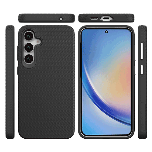 Samsung Galaxy A55 ProGrip Case Xquisite Black Front