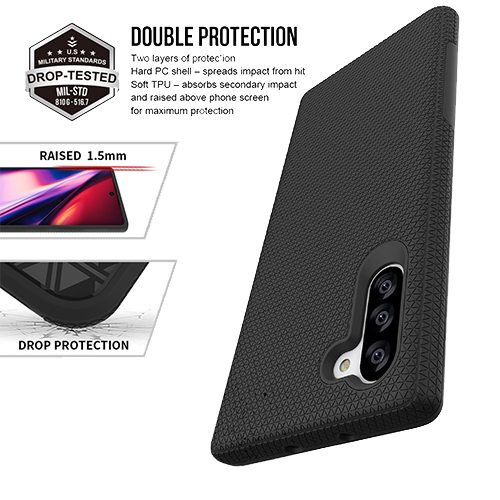 Samsung Galaxy Note 10 Plus ProGrip Case Xquisite Black Front