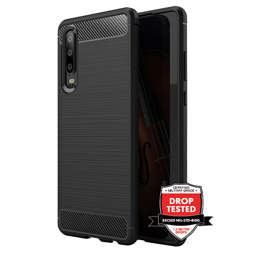 Huawei P30 CarbonAir Case Xquisite Black Side