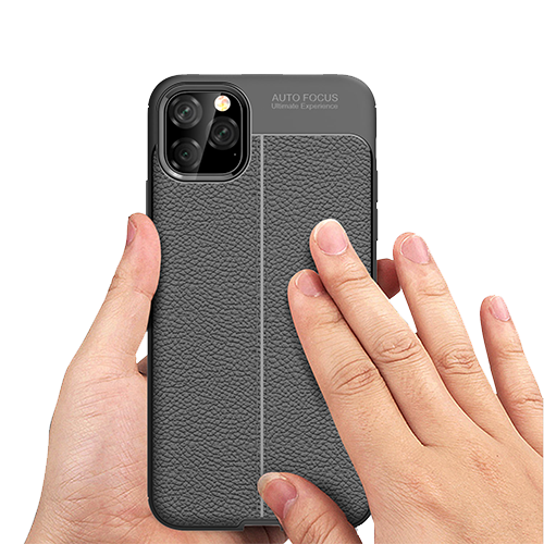 iPhone 11 Pro Max LeatherAir Case Xquisite Black Back